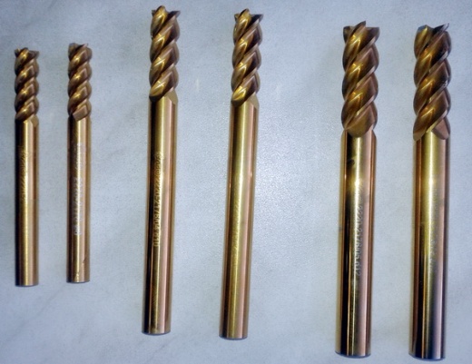 End milling cutters